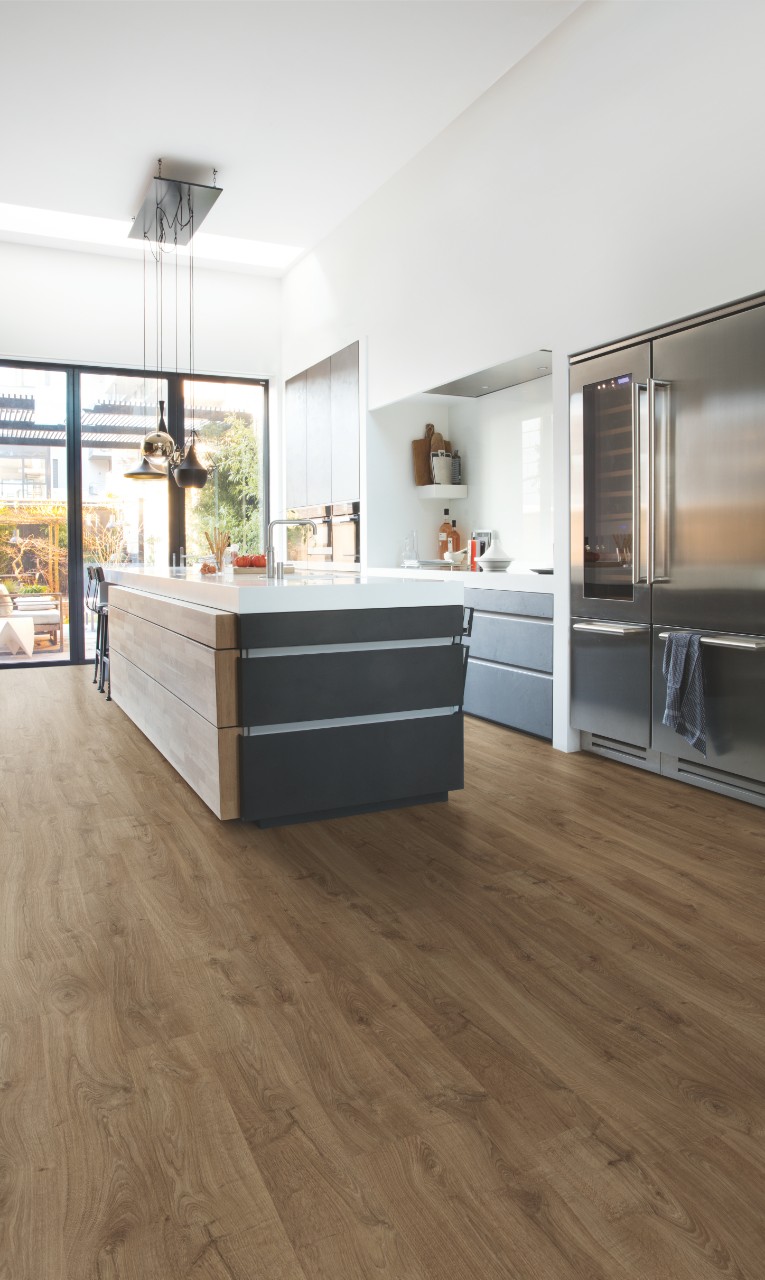 Laminado Eligna Roble Newcastle Marron Quick-Step