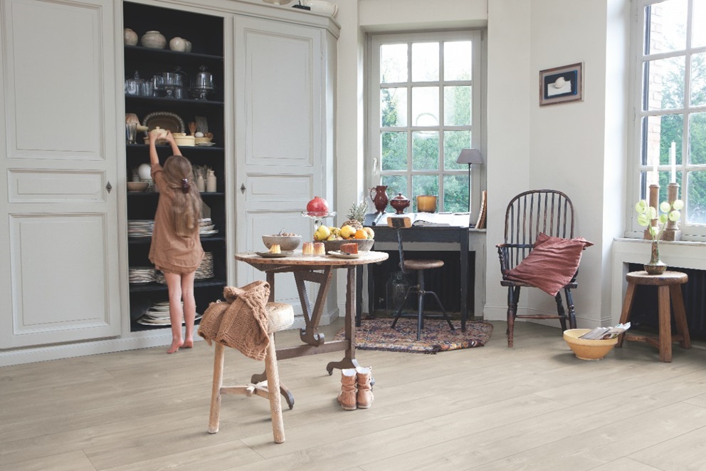 Laminado Largo Roble dominicano gris Quick-Step