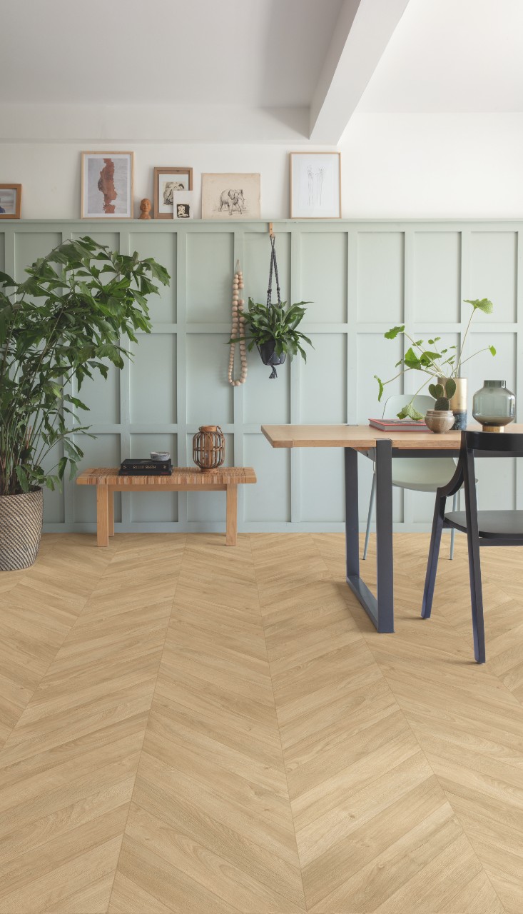 Laminado Impressive Roble Medio Chevron Quick-Step - Imagen 2