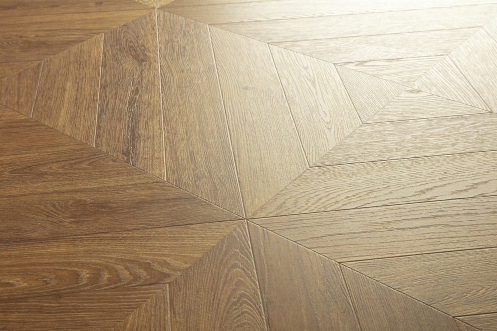 Laminado Impressive Patterns Roble Marron Chevron Quick-Step - Imagen 2