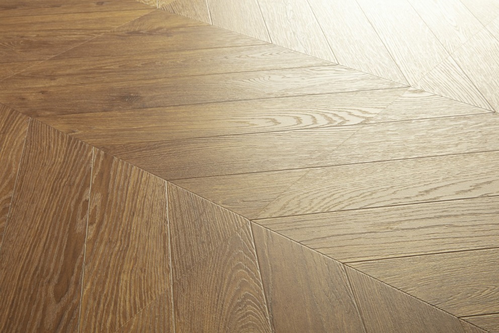 Laminado Impressive Patterns Roble Marron Chevron Quick-Step - Imagen 3